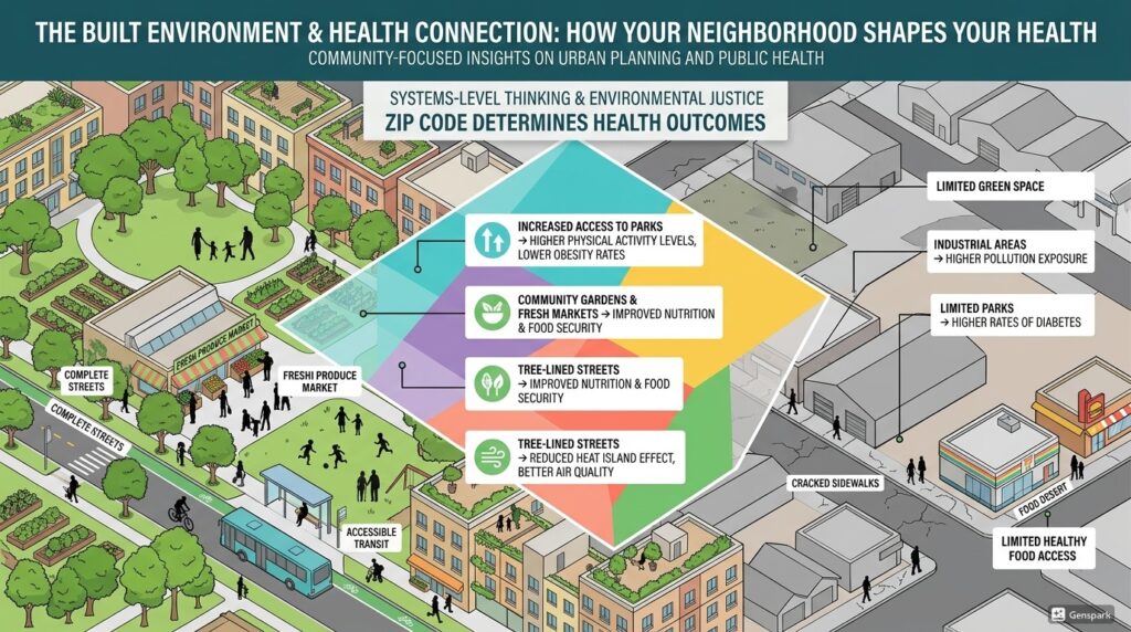 Neighborhood and Health: How Built Environment Shapes Your Wellness